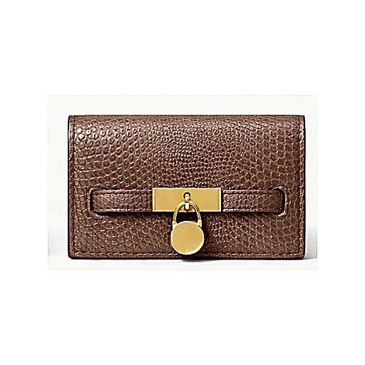 Emerald Croc Texture Leather Wallet – Luxury Lock Detail Clutch - Quick Moto