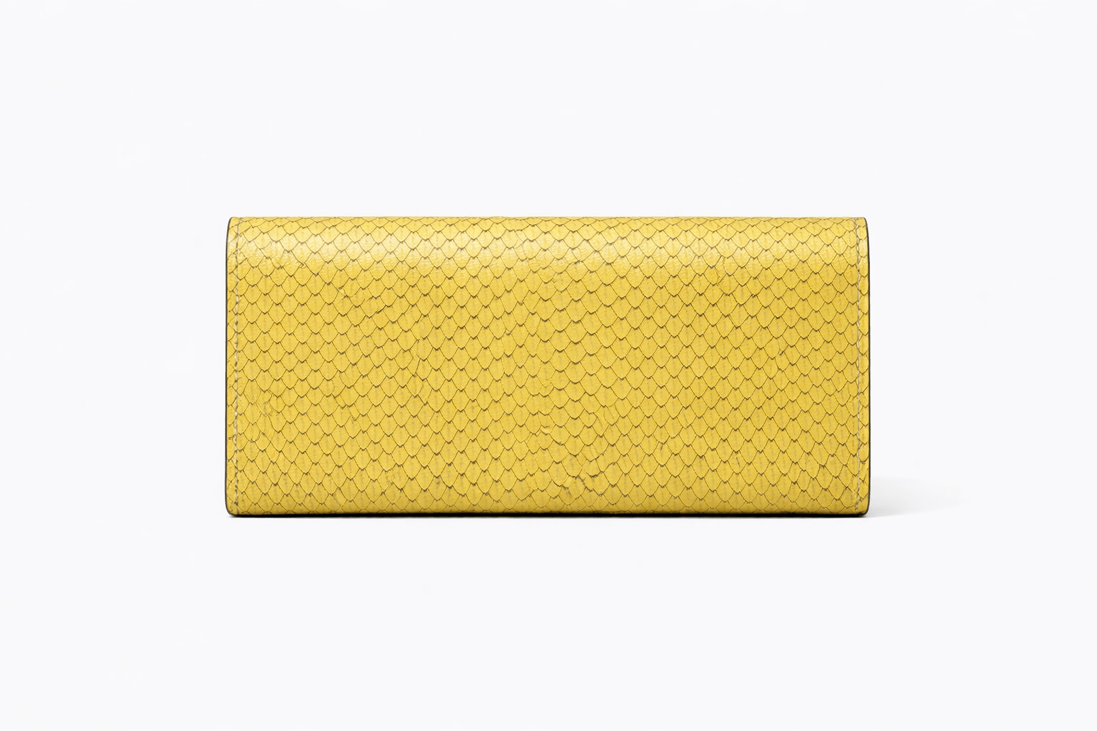 Emerald Snake Texture Leather Wallet – Elegant Flap Clutch - Quick Moto