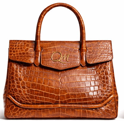 Luxury Brown Croc Texture Handbag for Women – Designer Top Handle Tote - Quick Moto