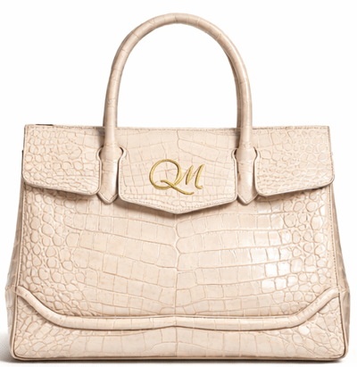 Luxury Brown Croc Texture Handbag for Women – Designer Top Handle Tote - Quick Moto