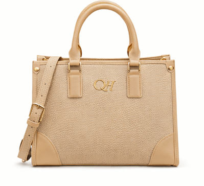 Luxury Brown Textured Leather Handbag for Women | Designer Top Handle & Crossbody Bag - Quick Moto