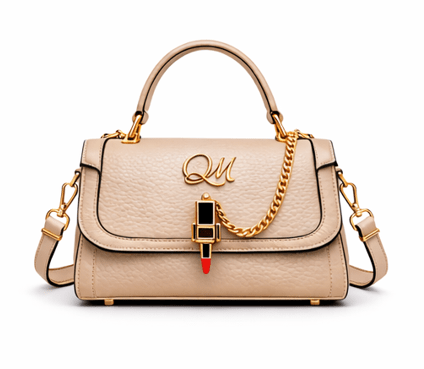 Luxury Brown Textured Leather Shoulder Bag for Women | Designer Chain Crossbody Purse - Quick Moto