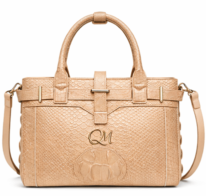 Luxury Pink Alligator Pattern Leather Handbag for Women | Designer Top Handle & Shoulder Bag - Quick Moto