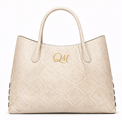 Luxury Python Leathr Tote Bag for Women – Mauve Pink Croc - Style Handbag - Quick Moto