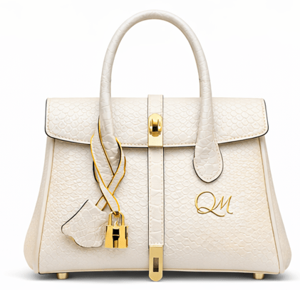 Luxury Yellow Alligator Pattern Leather Handbag for Women | Designer Top Handle Purse - Quick Moto