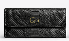 Snake Texture Leather Flap Wallet – Elegant Long Clutch - Quick Moto