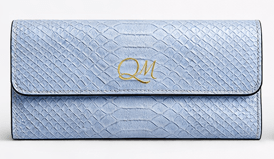 Snake Texture Leather Flap Wallet – Elegant Long Clutch - Quick Moto