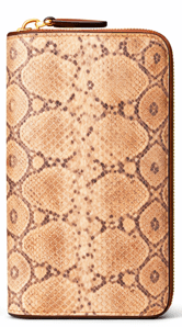 Snake Texture Zip - Around Leather Wallet – Luxury Long Organizer - Quick Moto
