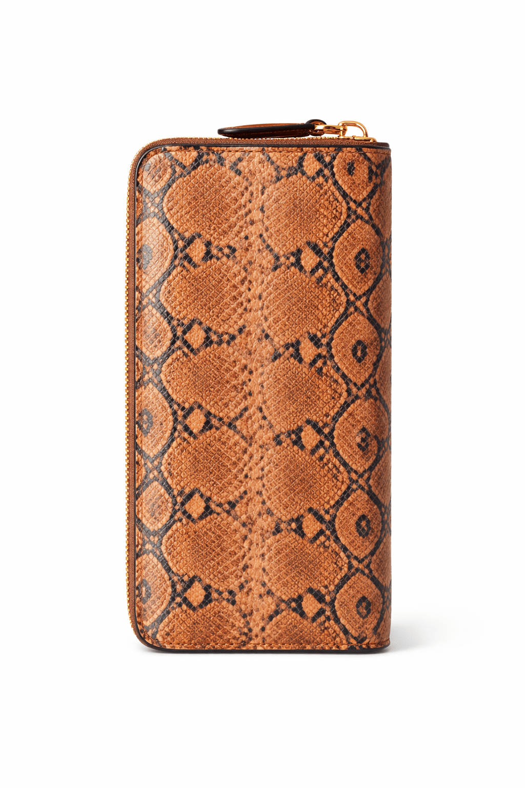 Snake Texture Zip - Around Leather Wallet – Luxury Long Organizer - Quick Moto