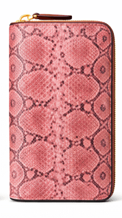 Snake Texture Zip - Around Leather Wallet – Luxury Long Organizer - Quick Moto