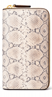 Snake Texture Zip - Around Leather Wallet – Luxury Long Organizer - Quick Moto