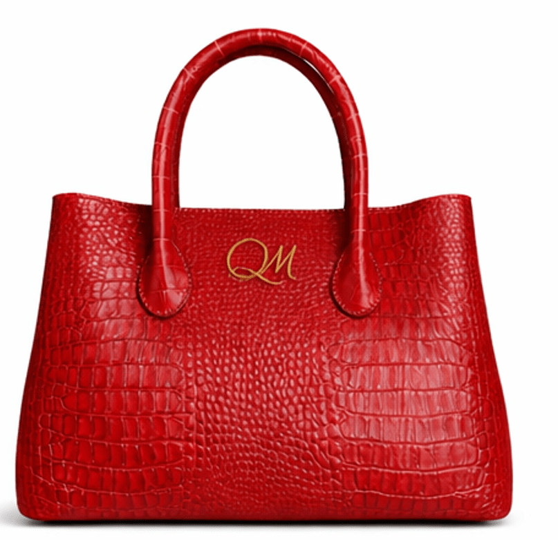 Women’s Crocodile Saddle Leather Tote Bag – Luxury Brown Handbag - Quick Moto