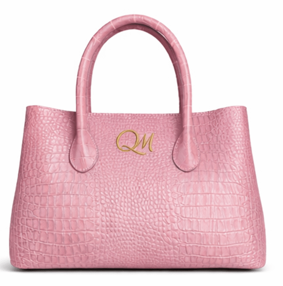 Women’s Crocodile Saddle Leather Tote Bag – Luxury Brown Handbag - Quick Moto