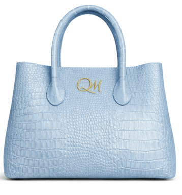 Women’s Crocodile Saddle Leather Tote Bag – Luxury Brown Handbag - Quick Moto